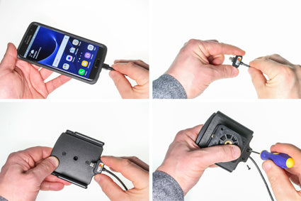 Brodit verstelbare actieve telefoonhouder vaste installatie 75-89 mm | 527628 - productfoto 2