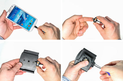 Brodit verstelbare actieve telefoonhouder vaste installatie 75-89 mm | 527629 - productfoto 2