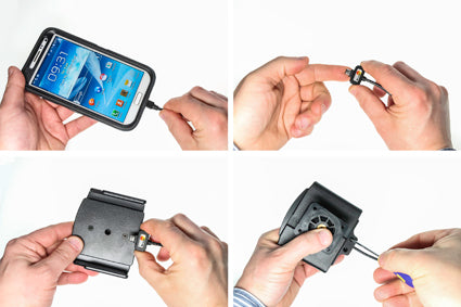 Brodit verstelbare actieve telefoonhouder vaste installatie 75-89 mm | 527630 - productfoto 2