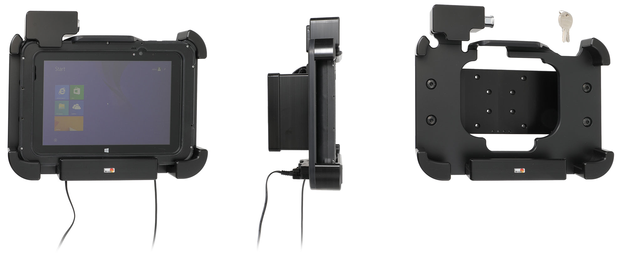 Brodit houder voor Pepperl+Fuchs Tab-IND 08 en Zebra ET56 8.4 | 539961 - productfoto 1
