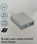 m-use Multi charger 10A 2x USB-A 2x USB-C zwart (PD 3.0) 230V-lader