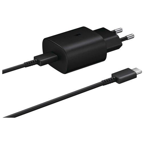 Samsung EP-TA800XBEGWW 25W USB-C + USB-C zwart 230V-lader