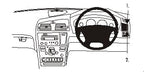 Brodit ProClip 602778 voor Volvo XC70 2000-2007, Volvo V70 N 2000-2008 en Volvo S60 2000-2010 - productfoto zwarte ABS montagebasis