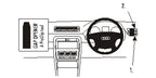 Brodit ProClip 602916 voor Audi S4 Sedan 2001-2007, Audi S4 Avant 2002-2007 e.a. - productfoto zwarte ABS montagebasis