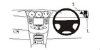 Brodit ProClip 603048 voor Nissan Primera 2002-2009 - productfoto zwarte ABS montagebasis