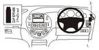Brodit ProClip 603067 voor Toyota Previa 2001-2006 - productfoto zwarte ABS montagebasis