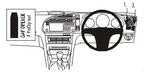 Brodit ProClip 603089 voor Saab 9-3 2003-2006 - productfoto zwarte ABS montagebasis