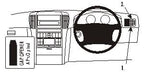 Brodit ProClip 603176 voor Kia Sorento 2002-2007 - productfoto zwarte ABS montagebasis