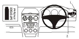 Brodit ProClip 603187 voor Mazda 6 2002-2007 - productfoto zwarte ABS montagebasis