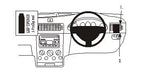 Brodit ProClip 603206 voor Ford Transit Connect 2003-2009 en Ford Tourneo Connect 2003-2009 - productfoto zwarte ABS montagebasis