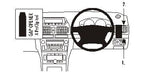 Brodit ProClip 603213 voor Toyota Avensis 2003-2008 - productfoto zwarte ABS montagebasis