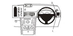 Brodit ProClip 603263 voor Opel Meriva 2003-2010 en Vauxhall Meriva 2003-2010 - productfoto zwarte ABS montagebasis
