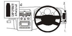 Brodit ProClip 603268 voor Volkswagen Touran 2003-2015 - productfoto zwarte ABS montagebasis