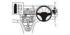 Brodit ProClip 603409 voor BMW X3 2004-2010 - productfoto zwarte ABS montagebasis