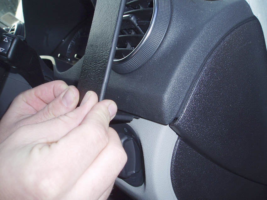 Brodit ProClip 603416 voor Audi S3 2003-2013 en Audi A3 2003-2012 - ProClip geplaatst in het voertuig