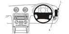 Brodit ProClip 603416 voor Audi S3 2003-2013 en Audi A3 2003-2012 - productfoto zwarte ABS montagebasis