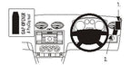 Brodit ProClip 603725 voor Ford Focus 2005-2010 - productfoto zwarte ABS montagebasis