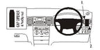 Brodit ProClip 603803 voor Toyota Corolla 2002-2007 - productfoto zwarte ABS montagebasis