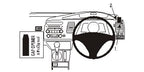 Brodit ProClip 603809 voor Honda Civic Hybrid 2006-2011 - productfoto zwarte ABS montagebasis
