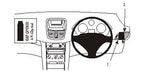 Brodit ProClip 603817 voor Peugeot 207 2006-2014 - productfoto zwarte ABS montagebasis