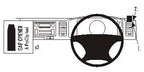 Brodit ProClip 603887 voor Toyota HiAce 2007-2019 - productfoto zwarte ABS montagebasis