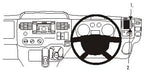 Brodit ProClip 603906 voor Ford Transit Tourneo 2007-2013 en Ford Transit 2007-2013 - productfoto zwarte ABS montagebasis