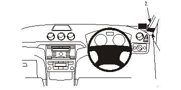 Brodit ProClip 603907 voor Ford S-Max 2006-2015 - productfoto zwarte ABS montagebasis