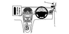 Brodit ProClip 604136 voor Mercedes Benz E-Class, Stationwagon 2003-2009, Mercedes Benz E-Class, Sedan 2002-2008 en Mercedes Benz E-Class, Coupé 2002-2009 - productfoto zwarte ABS montagebasis