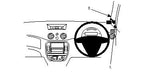 Brodit ProClip 604173 voor Citroen C3 2006-2009 - productfoto zwarte ABS montagebasis