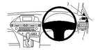 Brodit ProClip 604323 voor Lexus RX Series 2010-2015 - productfoto zwarte ABS montagebasis