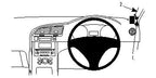 Brodit ProClip 604346 voor Peugeot 3008 2009-2016 - productfoto zwarte ABS montagebasis