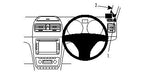 Brodit ProClip 604395 voor Skoda Yeti 2010-2017 - productfoto zwarte ABS montagebasis