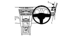 Brodit ProClip 604427 voor Subaru Outback 2010-2014, Subaru Liberty 2010-2014 en Subaru Legacy 2010-2014 - productfoto zwarte ABS montagebasis