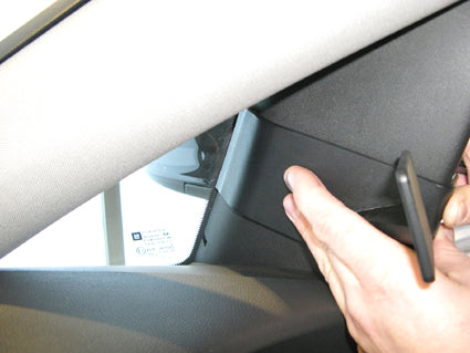 Brodit ProClip 604438 voor Holden Astra 2010-2015 en Vauxhall Astra 2010-2015 - detail van dashboardmontage