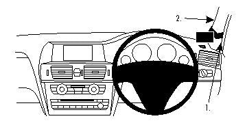Brodit ProClip 604609 voor BMW X3 2011-2014 - productfoto zwarte ABS montagebasis