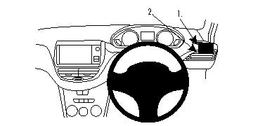 Brodit ProClip 604765 voor Peugeot 208 2012-2019 en Peugeot 2008 2014-2019 - montagefoto 7