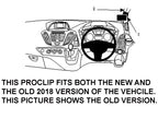 Brodit ProClip 604858 voor Ford Transit Custom 2013-2023 en Ford Tourneo Custom 2013-2018 - productfoto zwarte ABS montagebasis