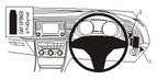 Brodit ProClip 604891 voor Seat Leon 2013-2020 - productfoto zwarte ABS montagebasis