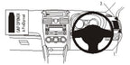 Brodit ProClip 604905 voor Subaru Levorg 2016-2021 en Subaru Forester 2013-2017 - productfoto zwarte ABS montagebasis