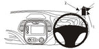 Brodit ProClip 604943 voor Renault Captur 2014-2019 - productfoto zwarte ABS montagebasis