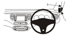 Brodit ProClip 604949 voor Kia Carens IV 2014-2020 - productfoto zwarte ABS montagebasis