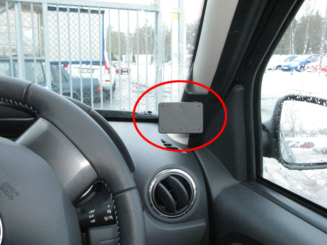 Brodit ProClip 604987 voor Dacia Duster 2014-2017 - productfoto zwarte ABS montagebasis