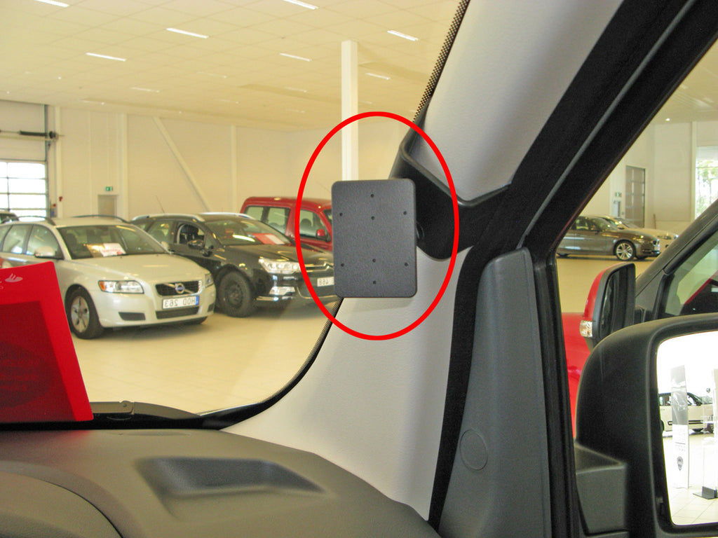 Brodit ProClip 604998 voor Citroen Jumpy 2nd Gen 2007-2016, Fiat Scudo 2007-2016 e.a. - productfoto zwarte ABS montagebasis