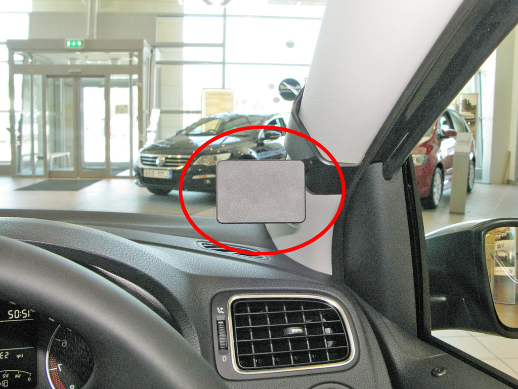 Brodit ProClip 605031 voor Volkswagen Polo 2015-2017 - productfoto zwarte ABS montagebasis