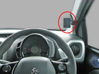 Brodit ProClip 605036 voor Citroen C1 2014-2021, Peugeot 108 2014-2021 en Toyota AYGO 2014-2021 - productfoto zwarte ABS montagebasis