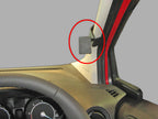 Brodit ProClip 605039 voor Ford Transit Courier 2014-2023 - productfoto zwarte ABS montagebasis