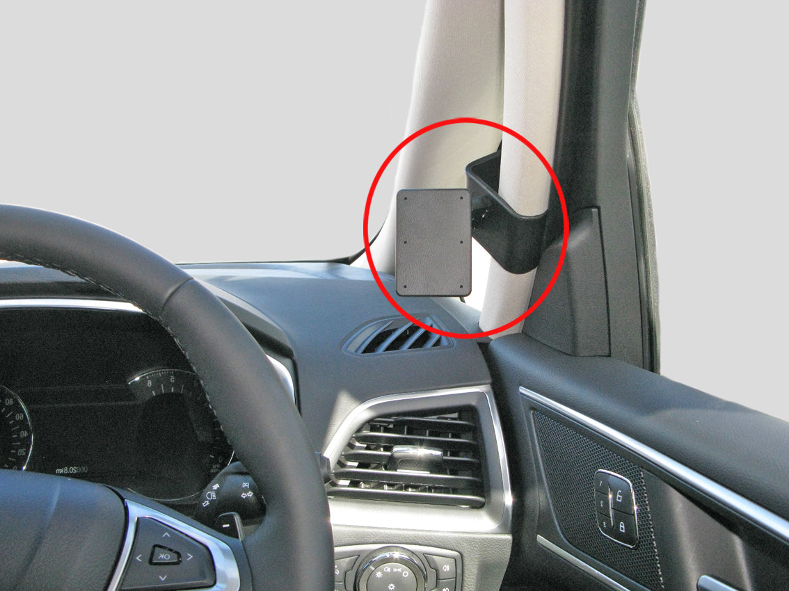Brodit ProClip 605147 voor Ford S-Max 2016-2022 en Ford Galaxy 2016-2022 - productfoto zwarte ABS montagebasis