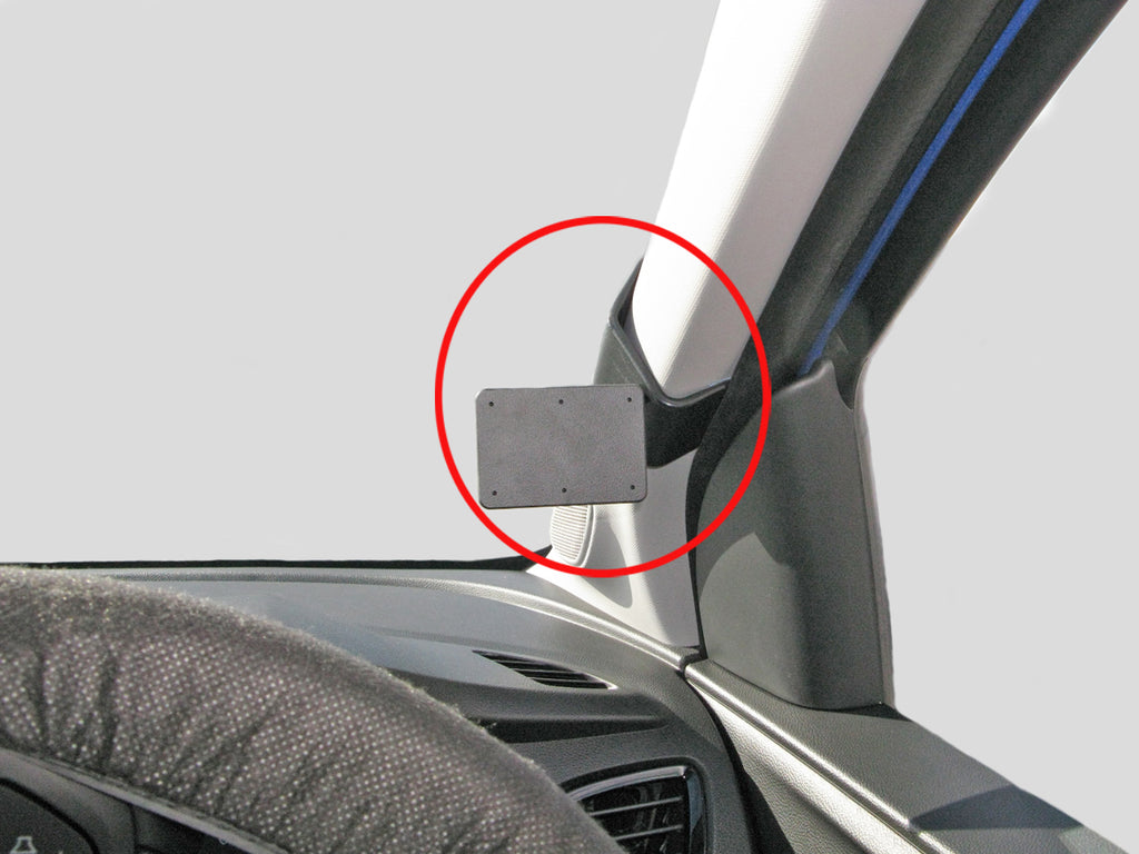 Brodit ProClip 605151 voor Vauxhall Viva 2016-2021 - productfoto zwarte ABS montagebasis
