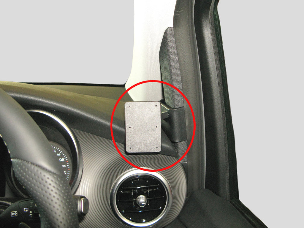 Brodit ProClip 605274 voor Mercedes Benz V-Class 2016-2026 en Mercedes Benz EQV 2022-2026 - productfoto zwarte ABS montagebasis