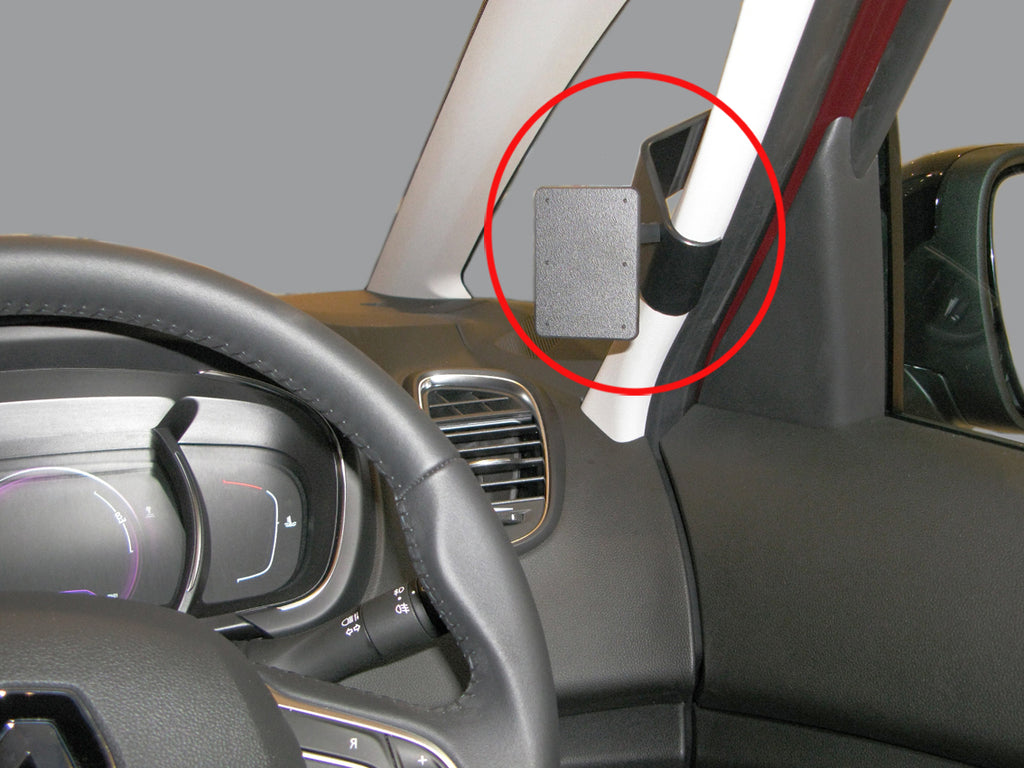 Brodit ProClip 605291 voor Renault Scénic 2017-2022 en Renault Grand Scénic 2017-2022 - productfoto zwarte ABS montagebasis